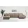 OTTO home Wohnlandschaft OTTO HOME "XXL Sofa Oland, Struktur, Flachgewebe, Luxus-Microfaser, Boucle", beige (taupe), B:345cm H:85cm T:210cm, 100% Polyester, Sofas, Wohnlandschaft, U-Form, 345 cm, Wellenunterfederung, Skandi-Design, Metallfüße