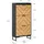 SoBuy FSR164 62 x 125 x 24 cm schwarz / schwarz