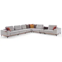 xlmoebel Weißes Ecksofa Designer L-Form Couch Polstersofas Wohnzimmer Couchen