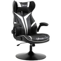 Vinsetto Gaming Stuhl ergonomisch (Farbe: Schwarz/Weiß)