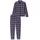 SCHIESSER Pyjama kariert Blau/Lila 4XL