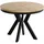 WFL GROUP Runder Ausziehtisch 80-130 x 77 cm Hellbraun