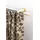 GARESA Gardinenstange GARESA "PEMPIA", beige (mattchromfarben, natur), L:220cm Ø:20mm, Holzwerkstoff, Metall, Gardinenstangen, Vorhanggarnitur, verlängerbar, Knopf m.Ausschnitte