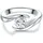 Trilani Ring aus Sterling Silber mit Zirkonia in silber | Gr.: 60