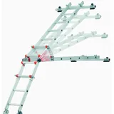 siedra-leitern Siedra Wintergarten Glasdachleiter 988 mit Glasauflage 4x5 Sprossen