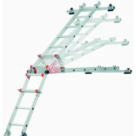 siedra-leitern Siedra Wintergarten Glasdachleiter 988 mit Glasauflage 4x5 Sprossen