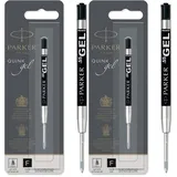 Parker Gelstifteminen feine Schreibspitze (0,5 mm) Schwarz 1 Stück