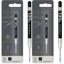 Parker Gelstifteminen feine Schreibspitze (0,5 mm) Schwarz 1 Stück