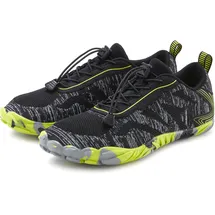 John Devin Sneaker Herren Weite E schwarz/gelb 43