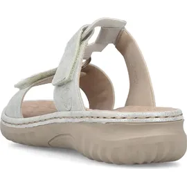Rieker Damen Pantolette silber/platin, Damen:40 EU