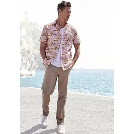Beachtime Hawaiihemd Regular Fit Rosa / Rot XL