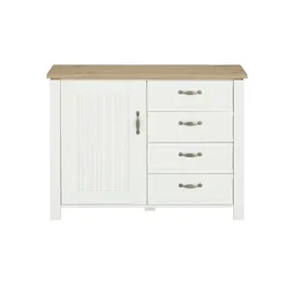 maison bleue Kombikommode Trient 117 x 86 x 41 cm Weiß