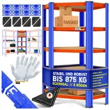 Masko Eckregal Metall 180x75x40 cm orange