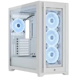 Corsair iCUE 5000X RGB QL Edition Mid-Tower ATX Gaming Gehäuse weiß