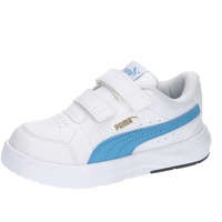 Puma Unisex Baby Evolve Court V INF Sneaker, White-Regal Blue Gold, 25 EU - 25 EU