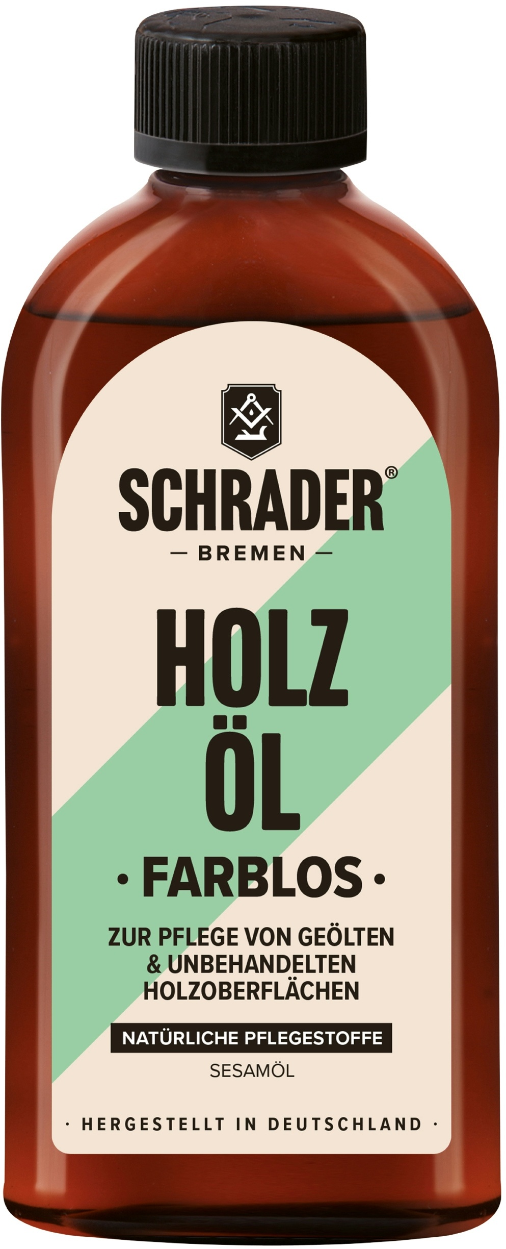 SCHRADER Holz Öl Farblos - Pflegeöl für Holzoberflächen - 250ml - Made in Germany