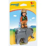 Playmobil 1.2.3 Tierpflegerin mit Elefant 9381