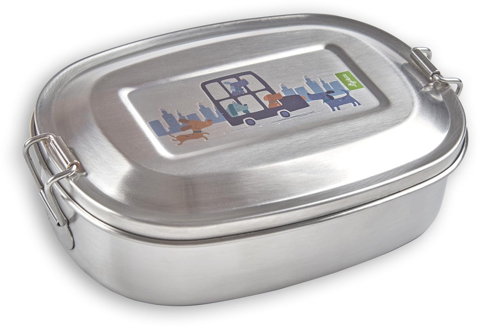 SIGIKID 25100 Edelstahl Brotdose Hund Green Lunchbox BPA-frei Mädchen und Jungen Lunchbox empfohlen ab 2 Jahren edelstahl
