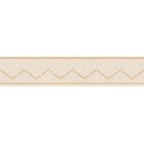 A.S. Création Moderne Bordüre Grafisch Creme Gold Glitzer Metallic Selbstklebend 384416 5,00 m x 0,13 m Made in Germany