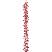 Creativ deco Weihnachtsgirlande 150 cm rot
