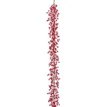 Creativ deco Weihnachtsgirlande 150 cm rot
