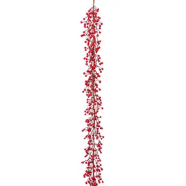 Creativ deco Weihnachtsgirlande 150 cm rot