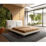 DeLife Cusino 140 x 200 cm Bouclé Creme-Weiß