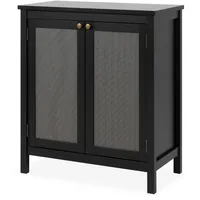 Quartier Sideboard CORDOBA 80 x 90 cm schwarz /