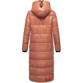 Navahoo Damen, warmer Winter Steppmantel mit Kapuze Schmuseengel Terracotta Gr. M - M