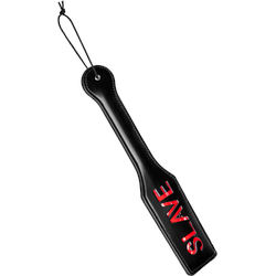 Paddle mit Slave-Schriftzug, schwarz | rot