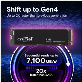 Crucial P310 1TB M.2 2280 PCIe Gen4 NVMe SSD