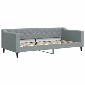 vidaXL Tagesbett Ausziehbar 90 x 200 cm grau
