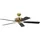 Pepeo Potkuri 132 cm Deckenventilator messing seidenmatt/schwarz/schwarz gestreift