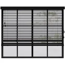 cocoon home concepts Holz-Jalousie 190 x 240 cm Schwarz