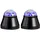 ETC Shop Tischleuchte Tischlampe Kinderlampe mit bunten Motiven, Projektionslicht, schwarz, LED 4 W, DxH 10x10,5 cm, 2er