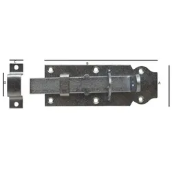 Schlossriegel mit Schlaufe, 100 mm, Ausführung A