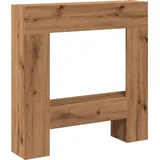 vidaXL Kaminumrandung Artisan-Eiche 81x18x82 cm Holzwerkstoff