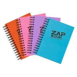 Clairefontaine 5x Zap Book, spiralgebundenes Skizzenbuch A5, 160 Blatt 80g - Gemischte Sortierung 8360C