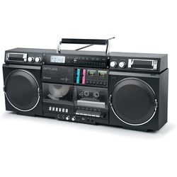 Muse Bluetooth Retro mit Radio, CD, Kassettenrekorder Boombox schwarz
