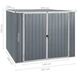 3,8m2 Gerätehaus Metall Fahrradgarage Geräteschrank Gartenschuppen 195cm Grün