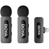 Boya BY-V2 V2.0 Drahtloses Mikrofon für Lightning (2x Sender + 1x Empfänger)