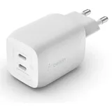 Belkin BoostCharge Pro USB-C-GaN-Ladegerät mit zwei Anschlüssen und PPS weiß (WCH013vfWH)
