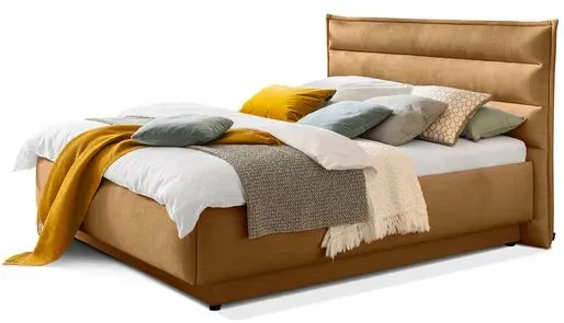 Segmüller Werkstätten Polsterbett Lila Stoff Braun Bronze 180 x 200 cm
