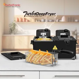 TurboTronic Doppel-Fritteuse 3600W schwarz