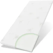 eloneo Topper 4 cm hoch 90 x 190 cm weiß