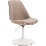 CLP Esszimmerstuhl Maverick Stoff taupe/weiß