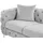 vente-unique Chesterfield-Sofa 3-Sitzer - Hellgrau - Samt - EDWINA