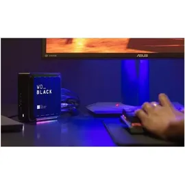 Western Digital WD_BLACK D50 Game Dock 2 TB (2x Thunderbolt 3 Anschlüsse, DisplayPort 1.4, 2x USB-C, 3x USB-A, Audio Ein/Aus und Gigabit Ethernet anpassbare RGB-Beleuchtung) schwarz