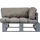vidaXL Garten-Palettensofa Loungesofa grau