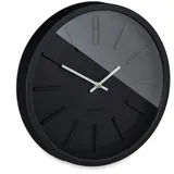 Relaxdays Wanduhr modern schwarz/weiß